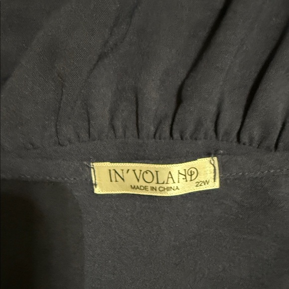 IN'VOLAND Plus Size  Dress Ruffle Babydoll Dresses V Neck Flowy Swing Dress 22W - Picture 11 of 13